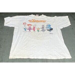 Vtg Argo Sport The Jetsons Family 1990 Graphic T Shirt Sz XL Double Sided